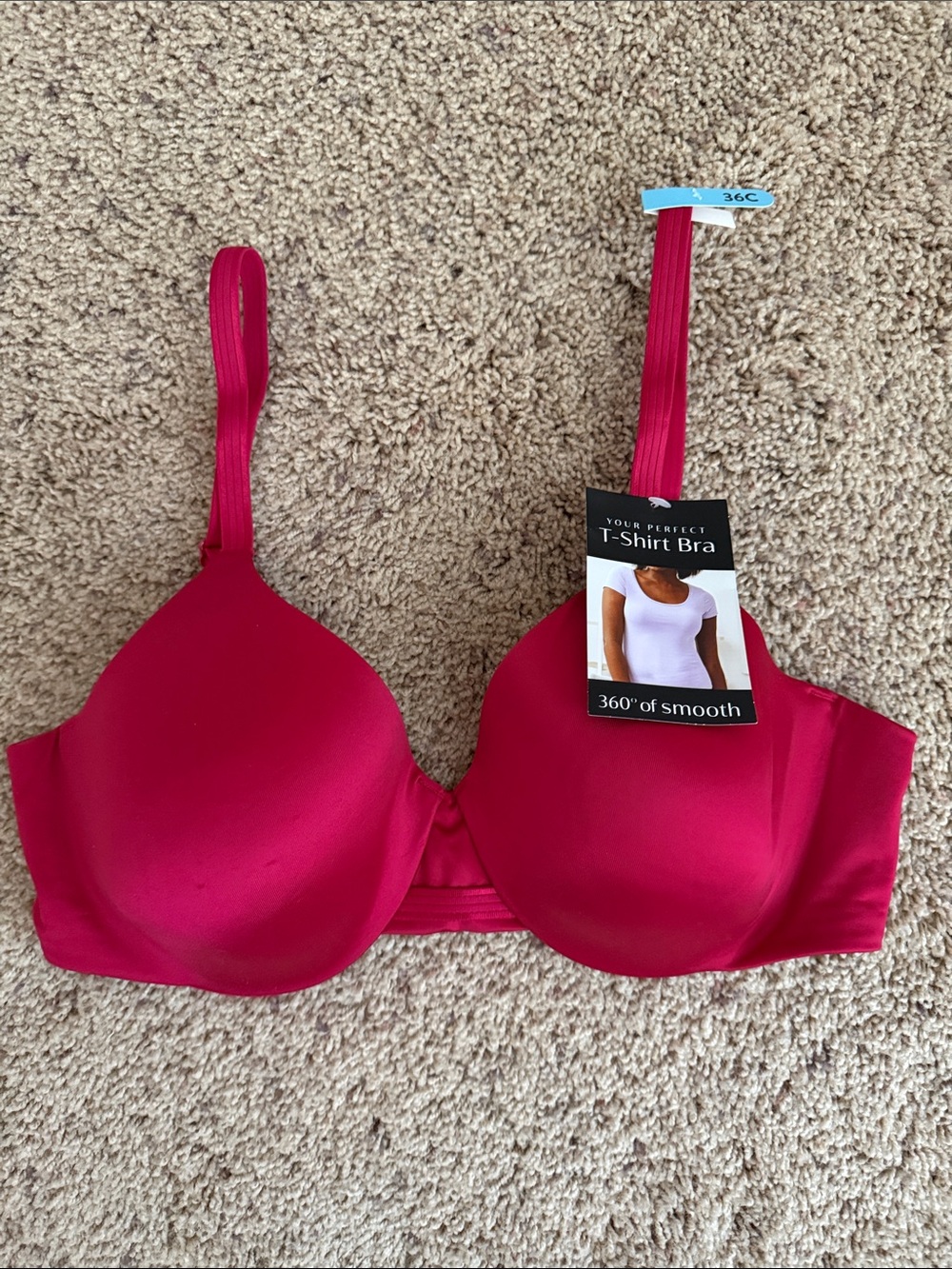 Bali Red T-Shirt Bra - Smooth Molded Cups